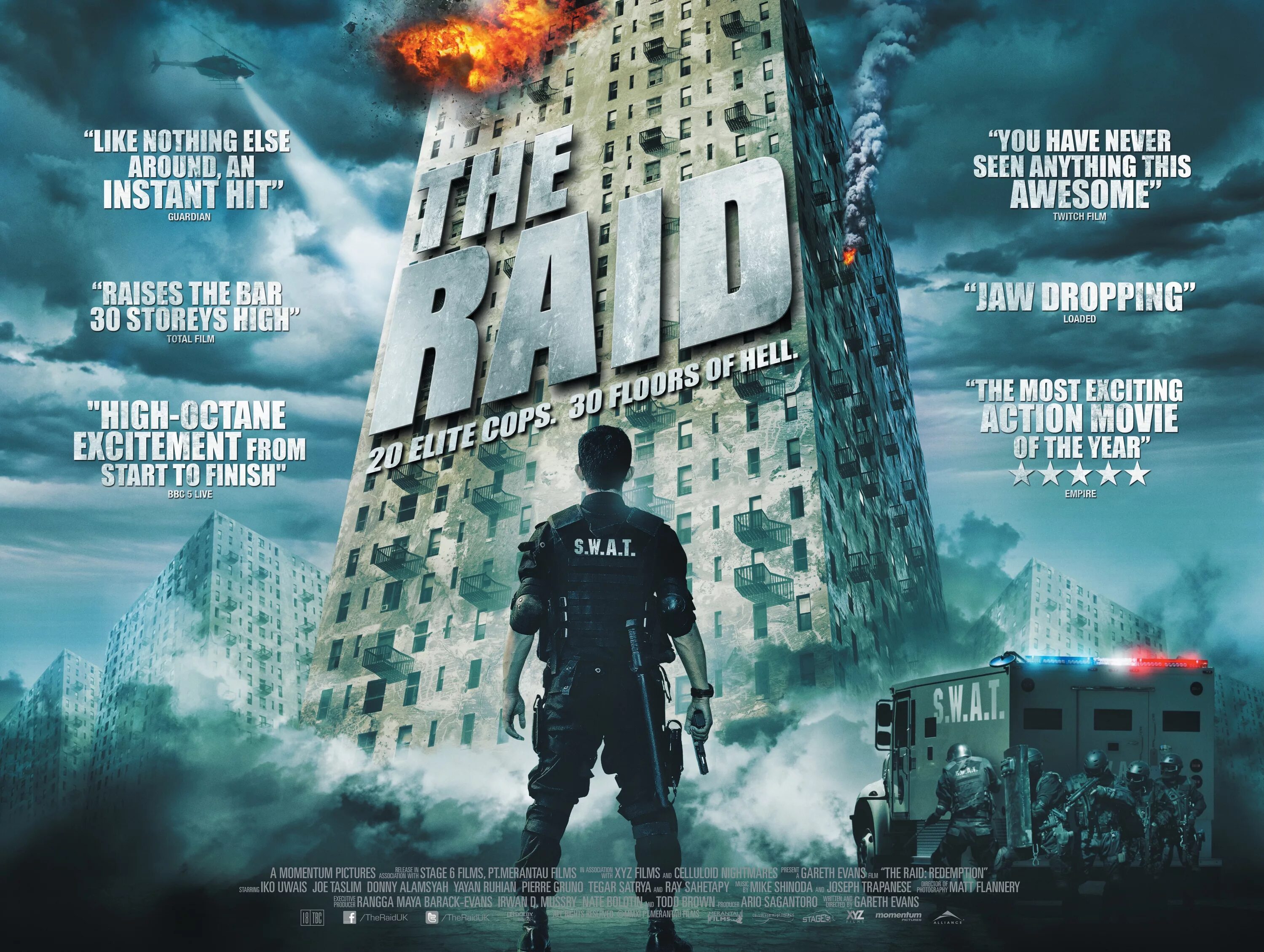 Raid action. Рейд / the raid (2011). the raid - redemption (2011) poster. рейд 2011 обложка.