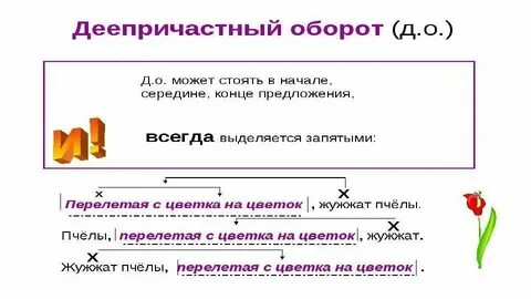 Предложение с правильными деепричастиями