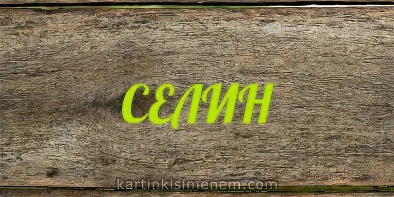 Селин имя