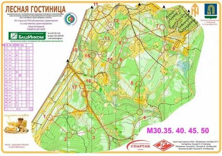 Карта спортивного ориентирования
