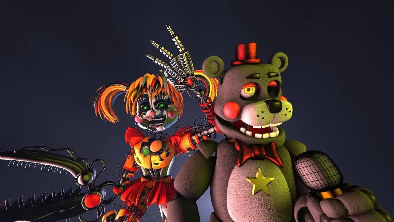 Fnaf 6 песни. Лэфти ФНАФ 6. Лефти SFM. ФНАФ 6 бейби и Лефти. Lefty FNAF 6.