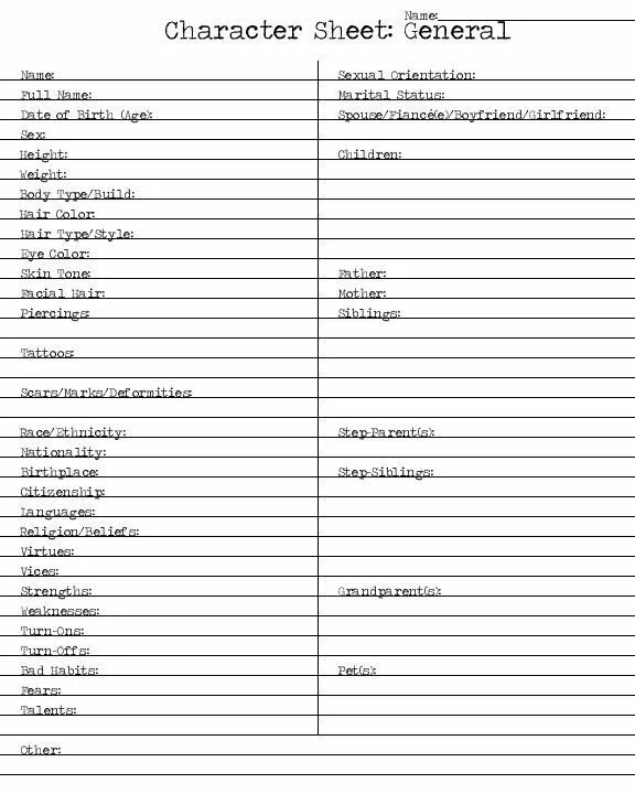 Writing characters