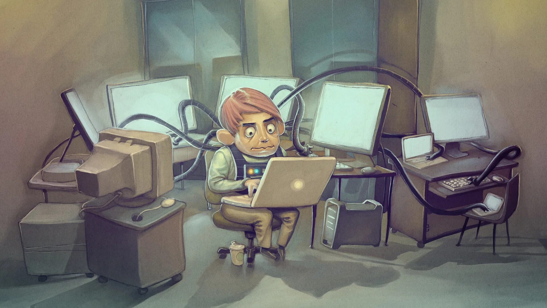 Computer artists. Computer artists