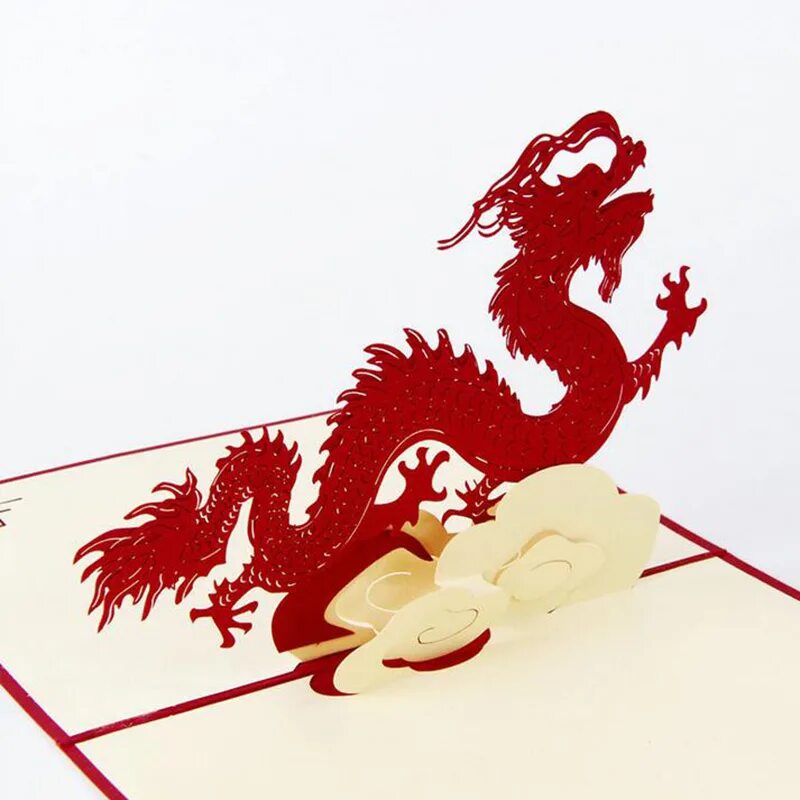 как сделать открытку с драконом. как сделать открытку с драконом. радужный дракон. открытка с драконом. китайский дракон киригами.