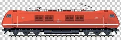 Электровоз толкает вагон рисунок