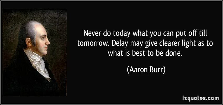 Put never go to
