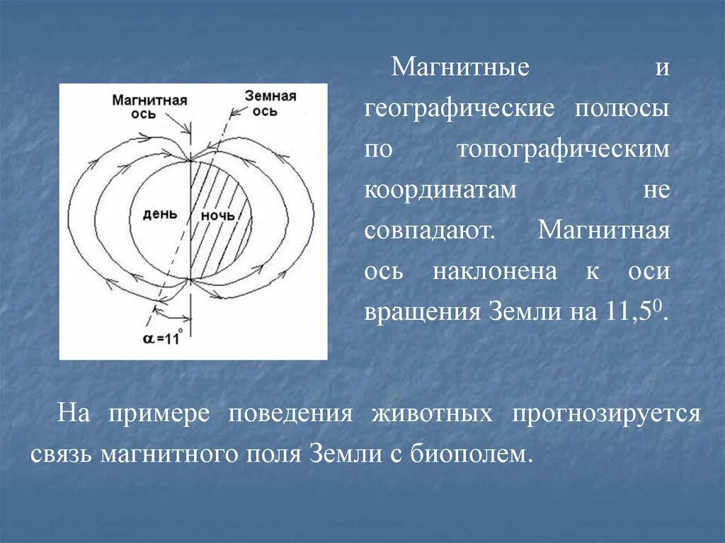 Вертикальное и горизонтальное поле земли