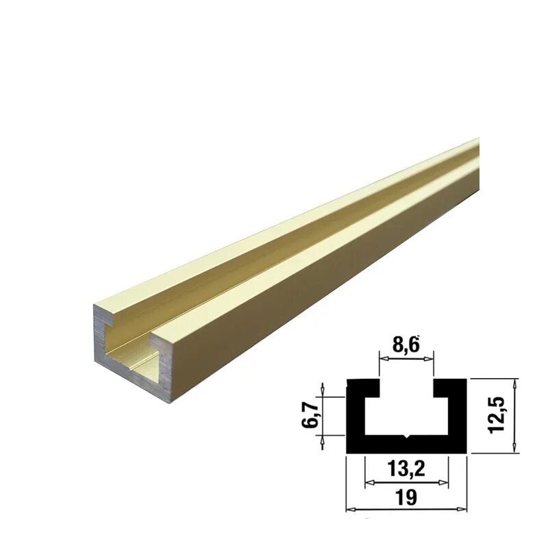 Профиль алюминиевый t-track (0.8 м; 19x12 мм) Woodwork tr19.080. Шина направляющая t-track PR tr019 19,0х12,5 мм. Профиль-шина PR tr019. Профиль-шина 19мм (PR tr019/1sm, анод,серебро матовое, 6.1м, 2.05кг.). Профиль буква т