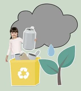 Plant flowers recycle cans collect