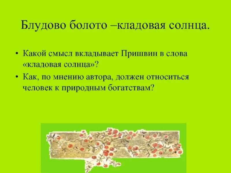 Какой смысл автор вкладывает в произведение. Блудово болото кладовая солнца. Блудово болото пришвин. Сказка-быль кладовая солнца.