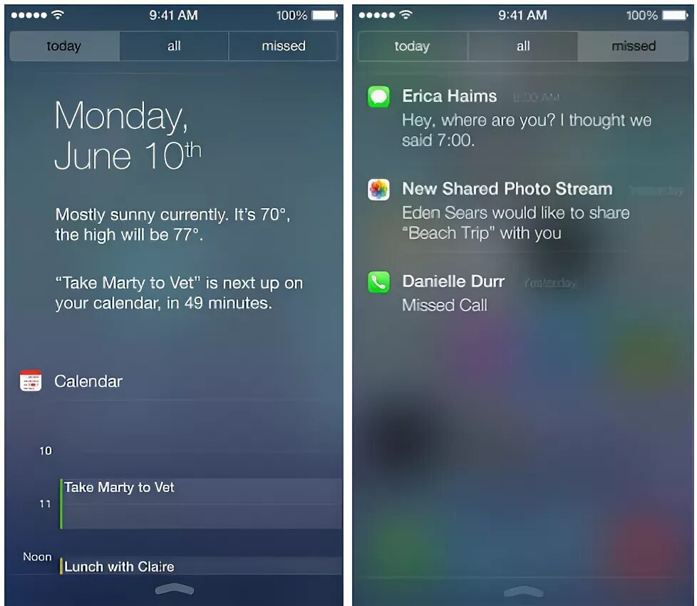 See the vanguard notification center in the. Центр уведомлений iphone. ios notification center. ios notification missed calls.