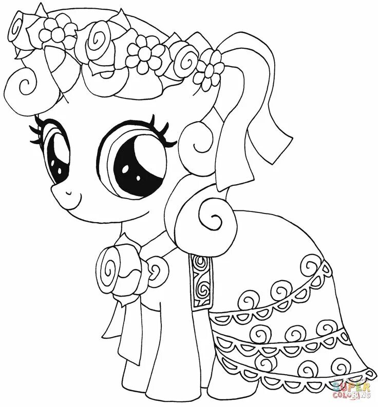 Литл пони раскраска для детей распечатать Twilight Sparkle Coloring Pages Best Coloring Pages For Kids My little pony co