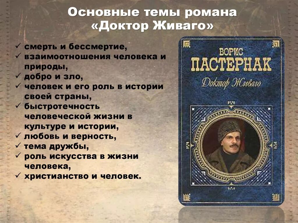 Тематика и проблематика пастернака. Доктор Живаго 1955. Темы в романе доктор Живаго.