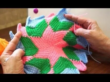 Ковер калейдоскоп крючком