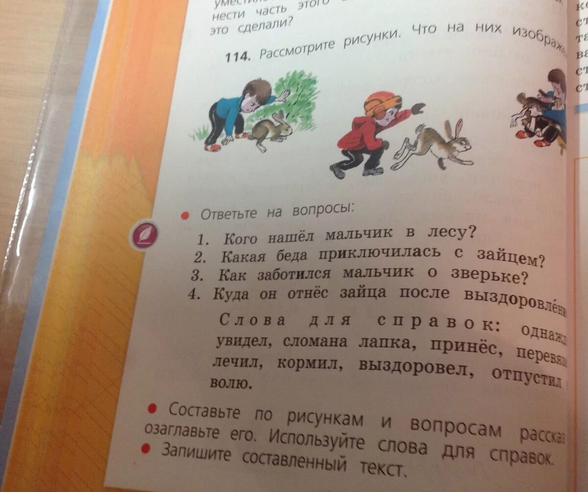 Русский язык 3 класс стр 114 ответы. Однажды мальчик нашел в лесу зайца. Однажды в лесу мальчик увидел зайца. Мальчик в лесу нашел зайца сочинение. Мальчик нашел зайца в лесу.