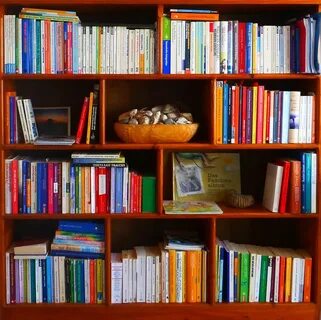 Лежащая книга на полке прочитана