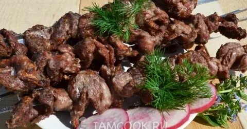 Куриные желудки на мангале рецепт