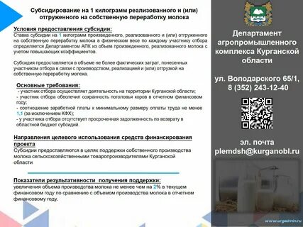 Меры поддержки апк