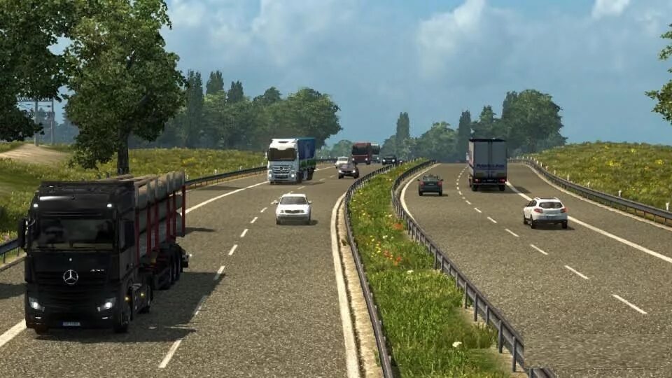 Етс 2 реальный трафик 1 31. Euro Truck Simulator 2 трафик. Евро трак симулятор 2 1.46. Трафик для етс 2 1.31.