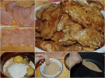 Мясо в яйце и муке