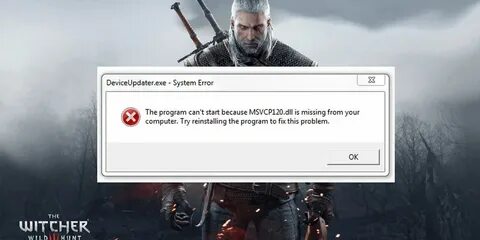 Система не обнаружила vcomp110 dll ведьмак