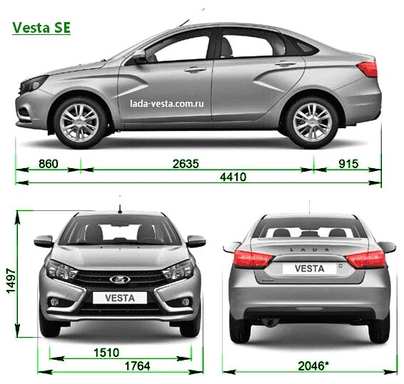 Размеры лады весты универсал
