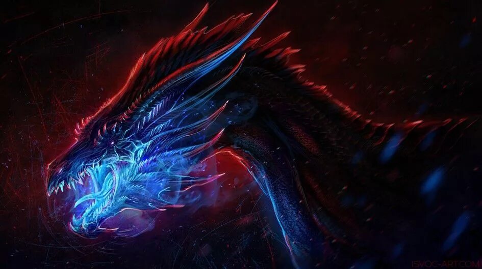 Синий дракон. Красный и синий дракон. Синий дракон арт. Дракон арт. Дракон темного пламени