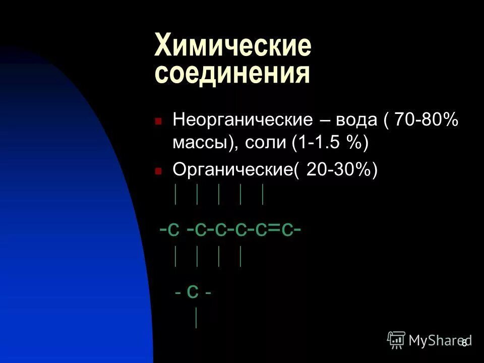 Кроме воды к неорганическим веществам относятся