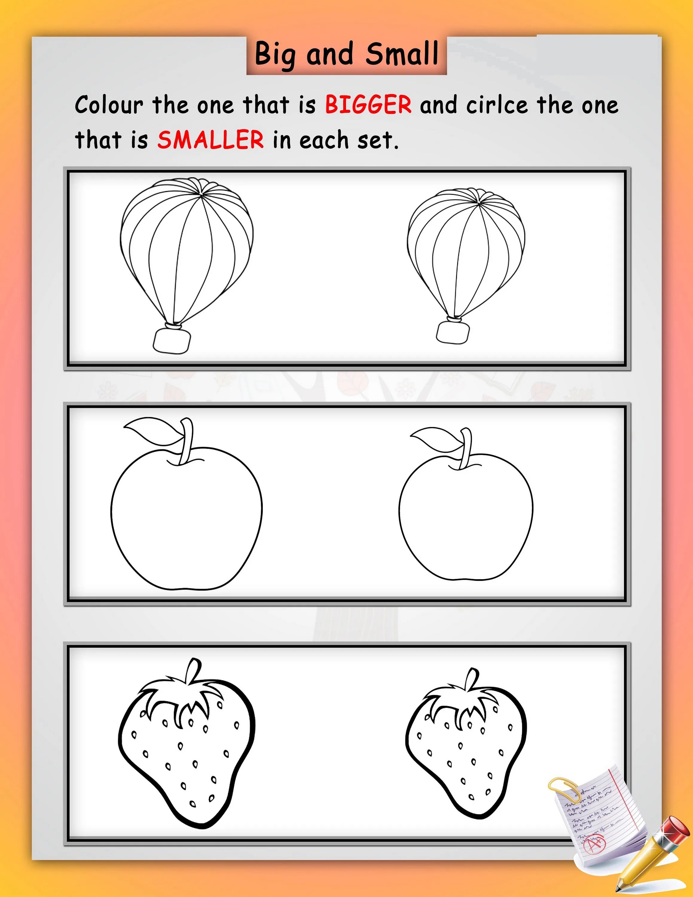 Задания my animals. Раскраска английский язык. Worksheets for little kids. Big small задания для детей. Задания по английскому языку для дошкольников.