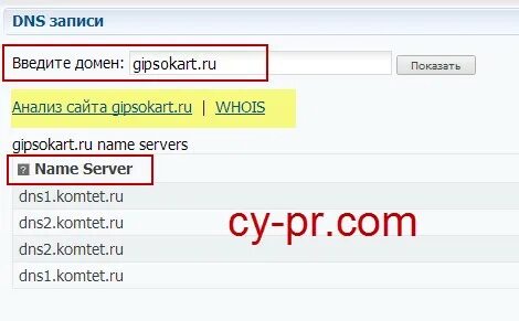 А запись домена что это