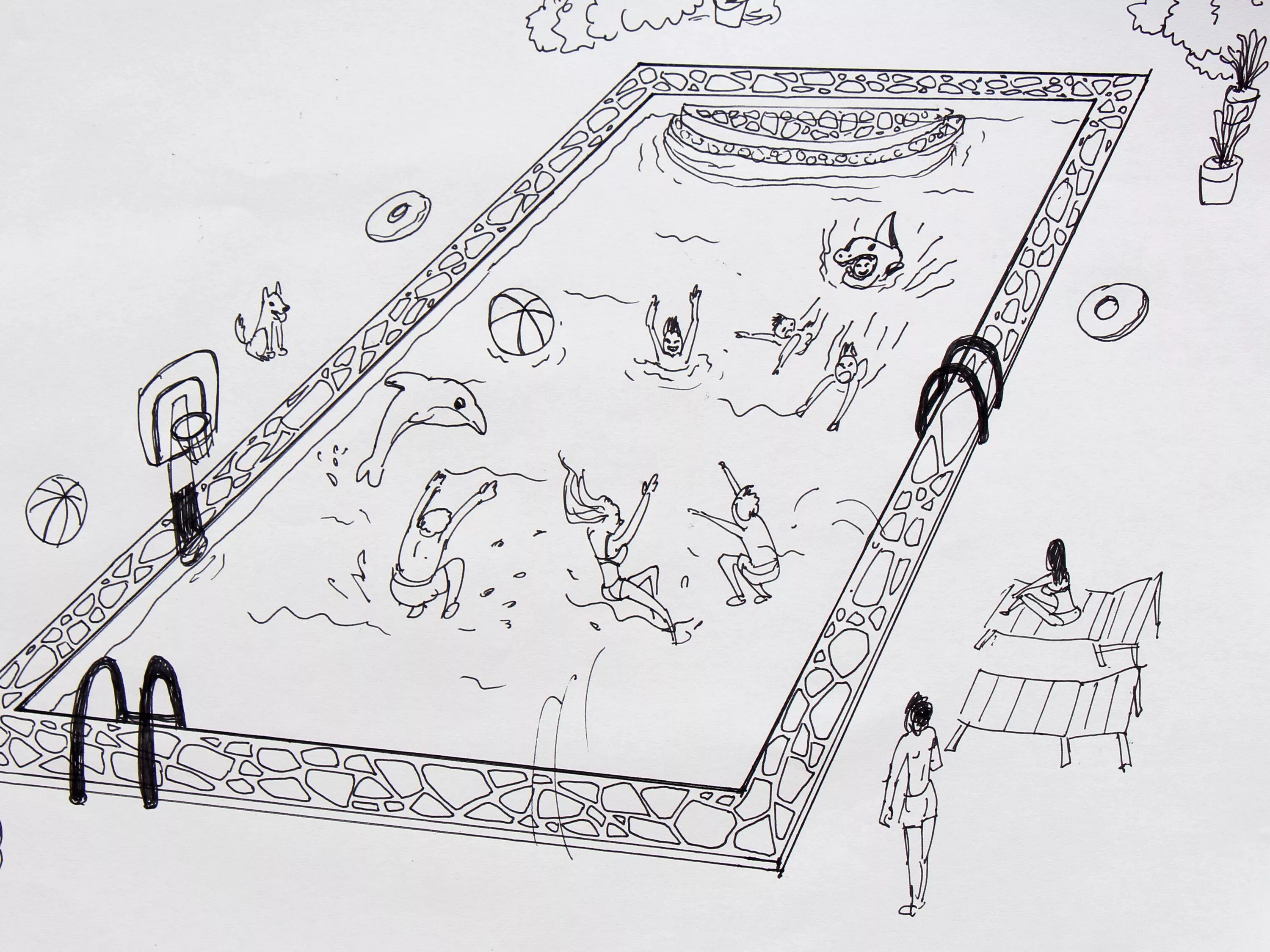 Drawing pool