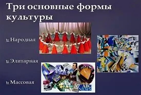 Элитарное и массовое искусство