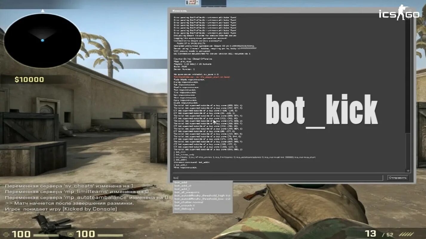 Как кинуть ботов. Команды для консоли в КС. Команда на вх. Команда на вх через консоль. Консольная команда на аим.