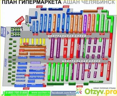 Карта магазина ашан