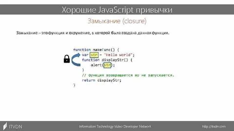 Замыкание js