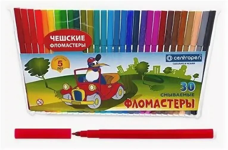 Фломастеры 4 цвета