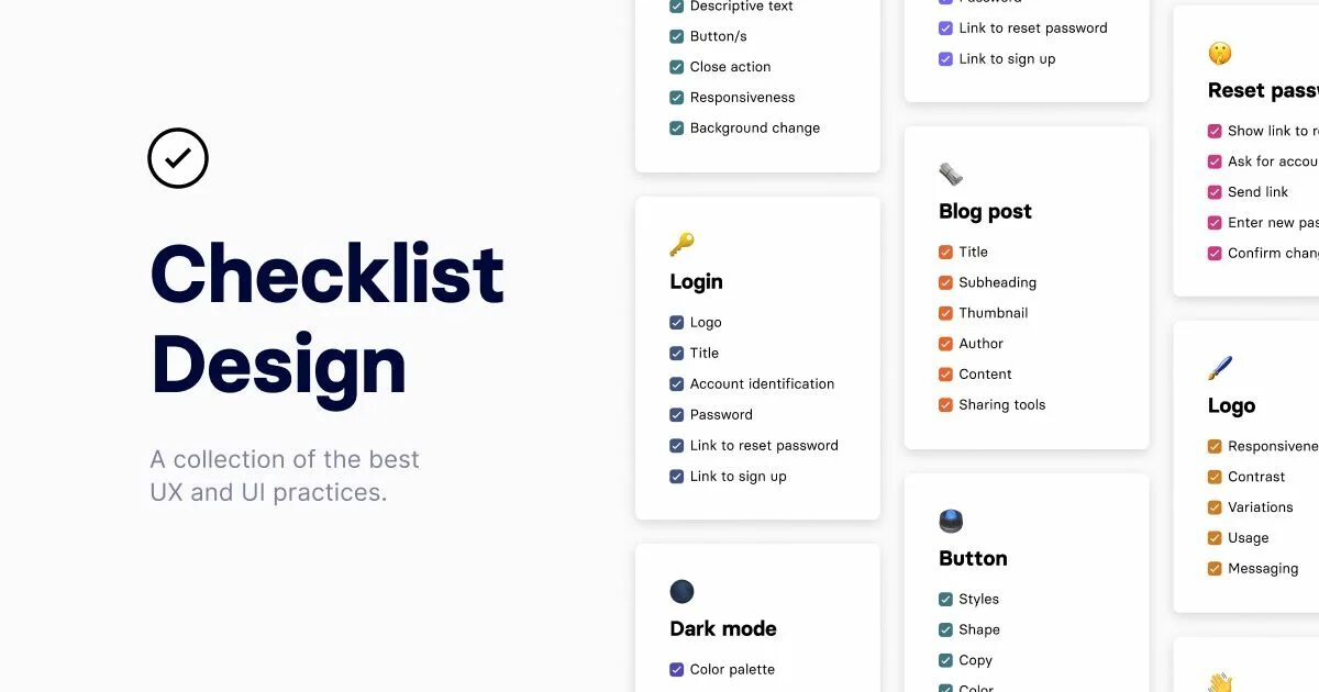 Interface check. Check list ui. чек лист ux. чек лист ui ux. checklist design.