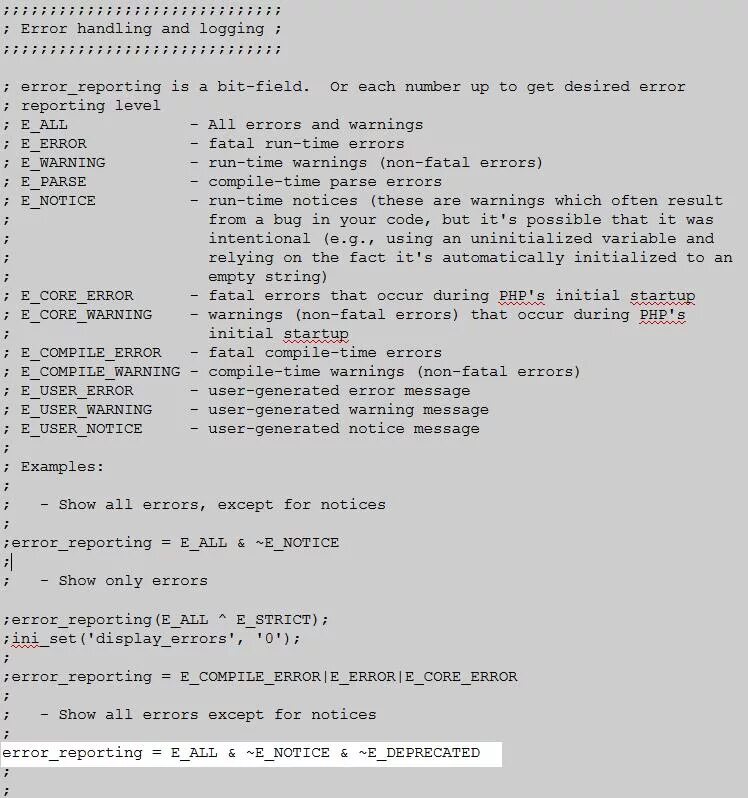 Пример записи ошибки в Error reporting. Php Error reporting. Php стандарты оформления кода. Код с ошибкой php. Error reporting 1