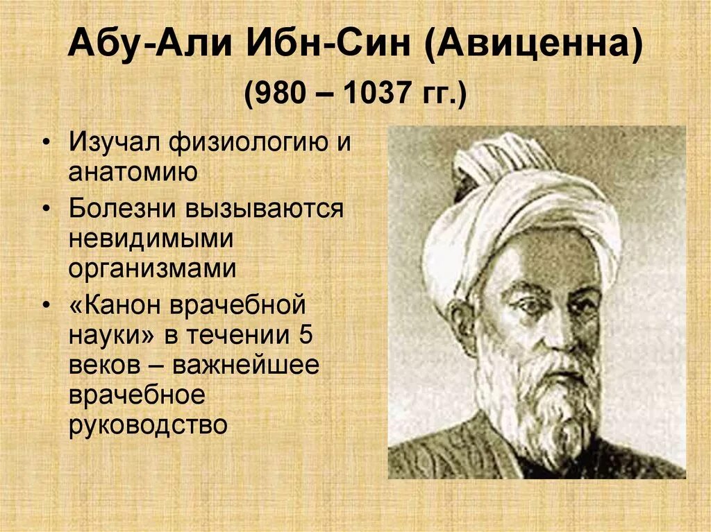 Авиценна человек. Авиценна (980-1037 гг.).