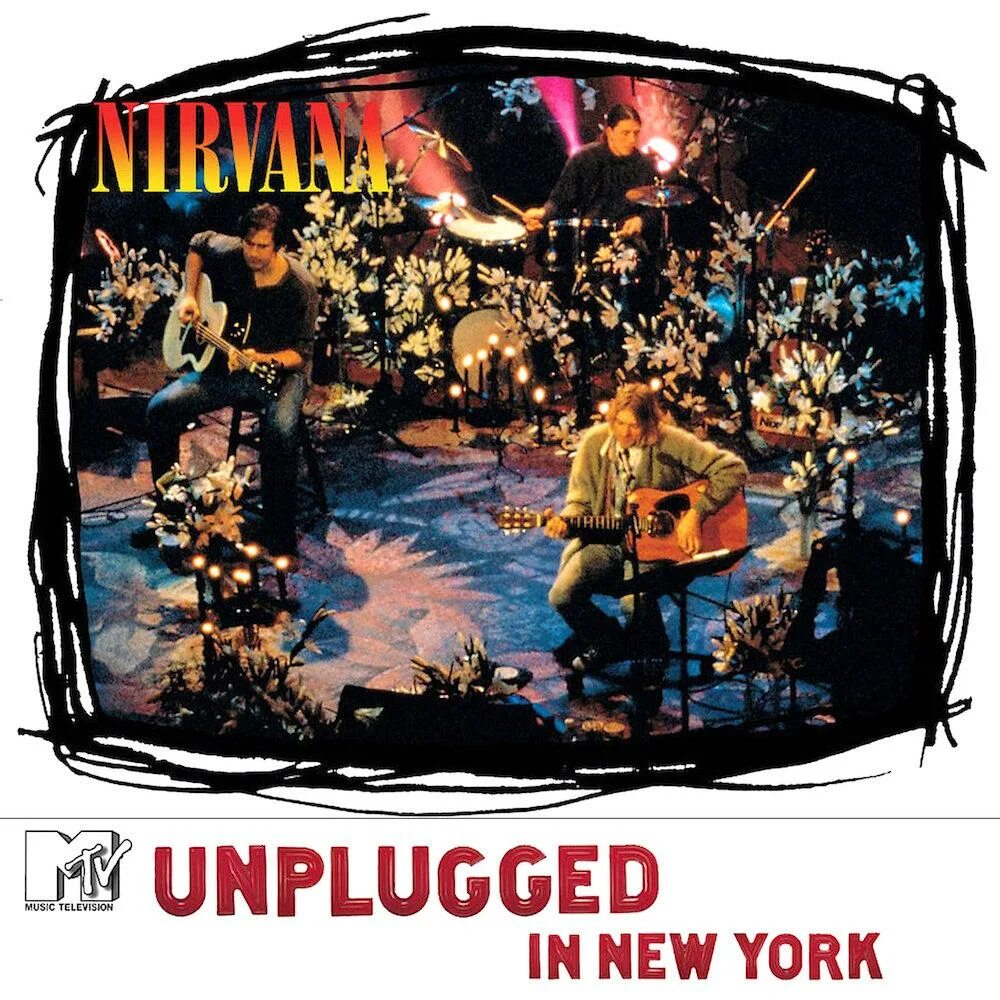 Nirvana unplugged in new. MTV Unplugged Nirvana 1994. Nirvana MTV обложка. Nirvana Unplugged Постер. Nirvana MTV Unplugged in New York 1994.