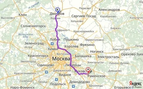 Сколько км московская обл москва