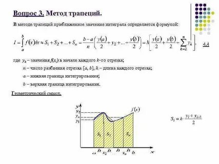 Метод приближенного вычисления интегралов