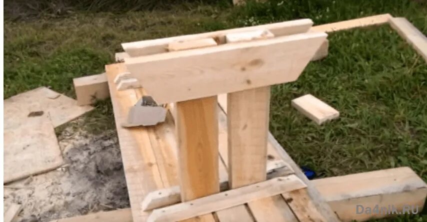 Стол из досок чертеж на дачу скамейками для пикника Octagon picnic table, Octagon picnic table plans, Picnic