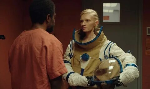 André 3000 and Agata Buzek in High Life (2018) .