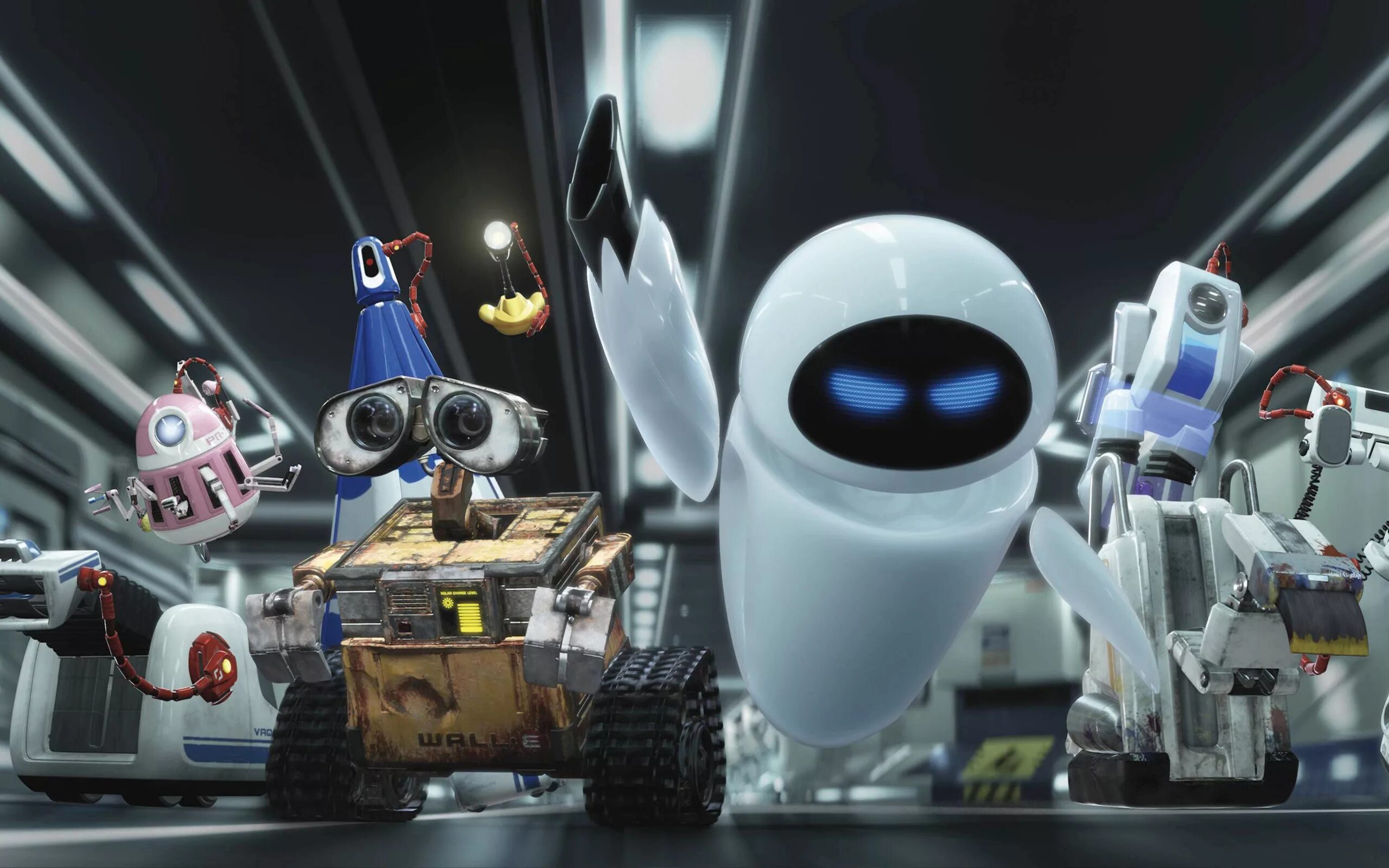 Покажи видео про роботов. Валли (Wall·e, 2008).