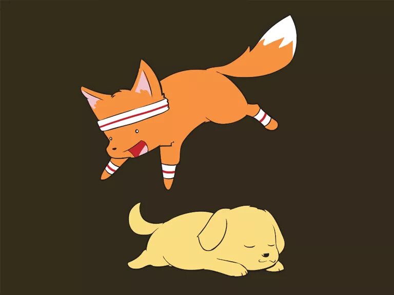 Fox jumps over the lazy dog