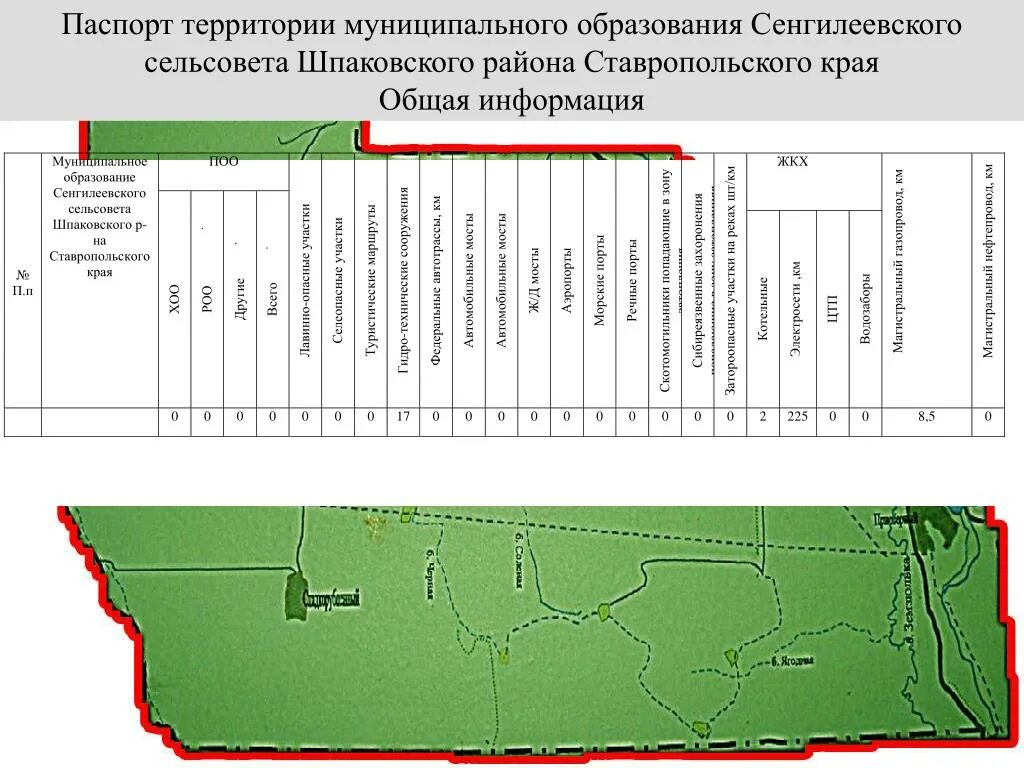 Территория муниципального образования.