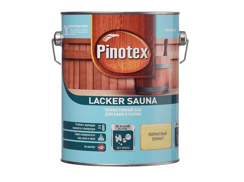 Pinotex ЛАКЕР сауна 20 лак термостойкий полуматовый 2,7л. Pinotex Lacker Sauna 20 2,7 л. Пинотекс ЛАКЕР сауна. Лак акриловый Пинотекс. Водные лаки для дерева купить