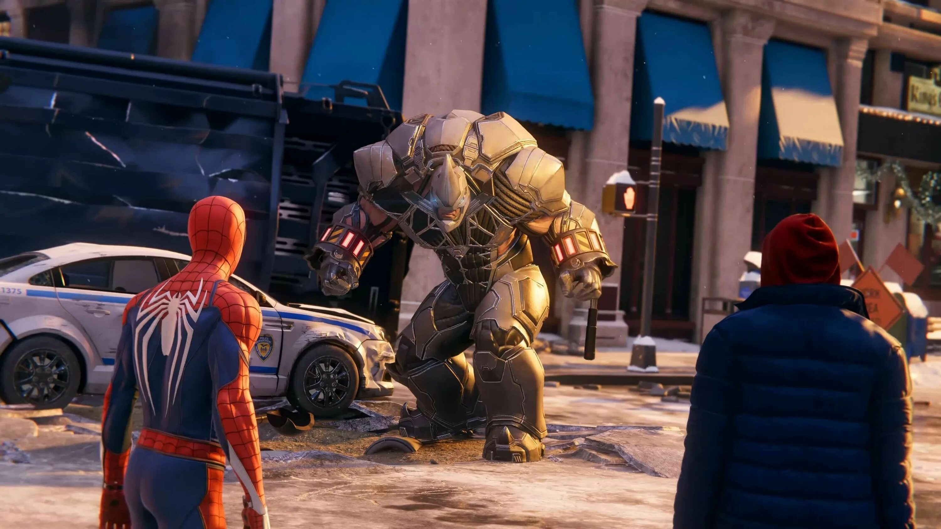 Marvel spider man 2 playstation 5. Spider-man (игра, 2018). spider man miles morales ps5 rhino. майлз моралес marvel spider man 2018. человек паук с майлзом моралесом игра.