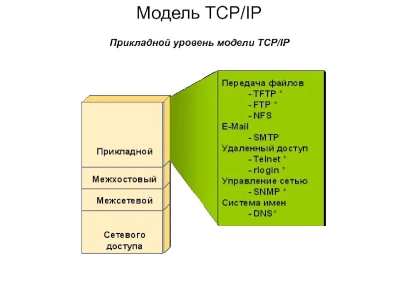 Эталонная модель tcp. Эталонная модель tcp